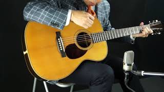 Video thumbnail for 190203 Pre-war Guitars Co. Model OM-28 (2019) by bluegguitar