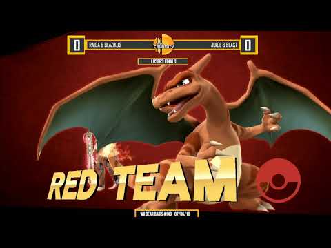 Ultra WBB #143 | Raiga & Juice vs Blazikus & Beast - Losers Finals - Super Smash Bros. for Wii U