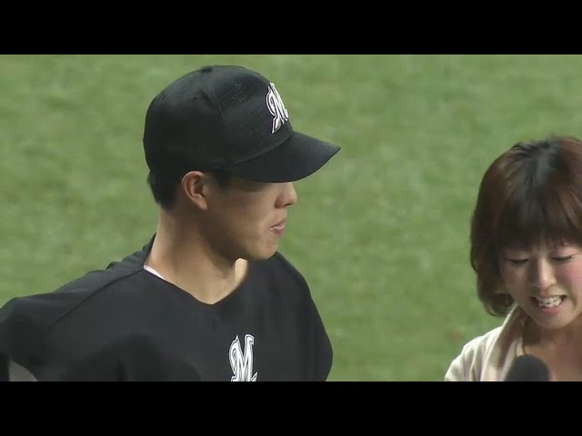 マリーンズ・西野勇士投手ヒーローインタビュー 5月1日 オリックス・バファローズ 対 千葉ロッテマリーンズ