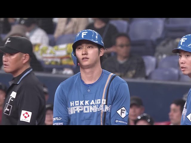 【5回表】一軍昇格後すぐに結果を残す!! ファイターズ・淺間大基 ライトへのタイムリーヒットですぐさま同点!! 2025年4月19日 オリックス・バファローズ 対 北海道日本ハムファイターズ