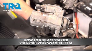 How to Replace Starter 2011-2018 Volkswagen Jetta