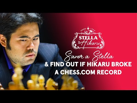 Hikaru Breaks Chess Record with Stella Artois!