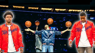 Performing for the LA CLIPPERS (Behind the scenes)