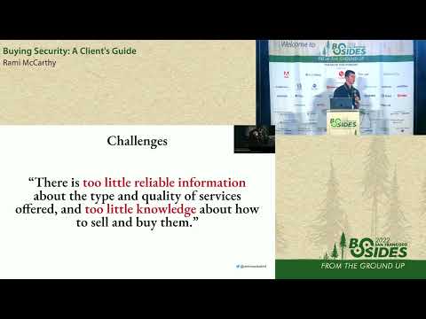 BSidesSF 2022 - Buying Security: A Client's Guide (Rami McCarthy)