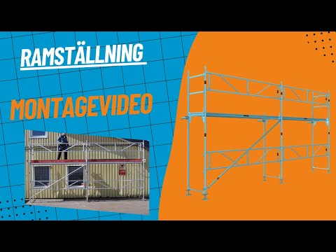 Montera byggställningen