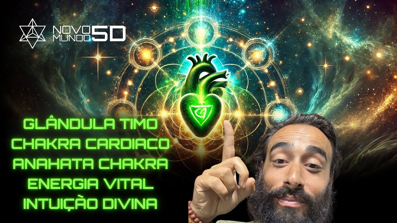 Ruslan Haidar explicando o Timo e o Anahata Chakra no YouTube