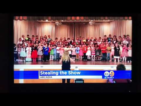 KCAL9 Arcadia Unified Kindergarten Kids Steal the Show