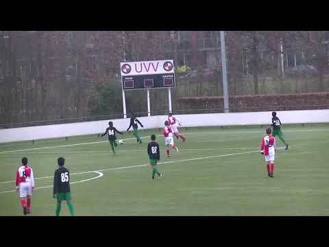 Isaiah Ahmed UVV JO13-1 - Real Sranang JO13-1 1ste helft oefenwedstrijd