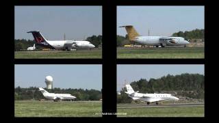 preview picture of video 'Flightspotting at Bromma airport (4 in 1)'