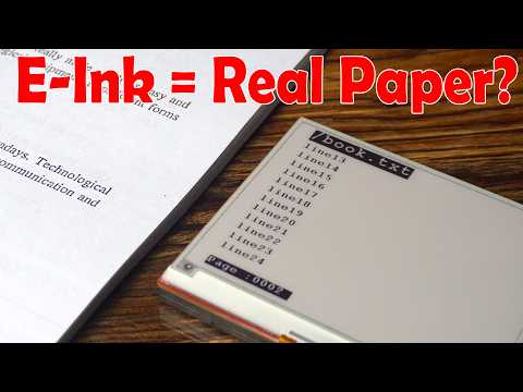 What Makes E Ink Display So Cool! E-Ink vs Paper, Tri-color E-Ink ...