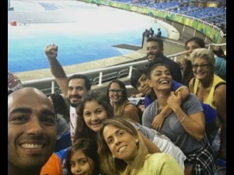Juliana Paes e Rodrigo Lombardi curtem os Jogos Paralímpicos do Rio