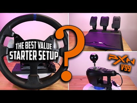 PXN V99 [REVIEW] Force Feedback Wheel/Pedals/Shifter bundle all for just £209/$229!