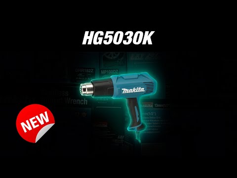 Makita HG5030K Fenas 1600W , 350/ 500°C, 4 priedai video