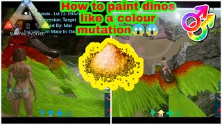 How to paint dinos in ark mobile / Ark mobile / Ark survival evolved@BlackMaskGamings