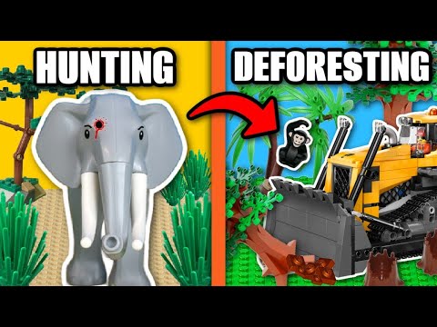 SAVING animals from DISASTERS in LEGO