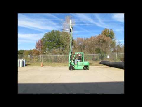 For Sale Komatsu FG25T-14 4,650 lb Capacity Dual Fuel Forklift Lift bidadoo.com