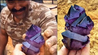 Digging for Top Quality World Class Amethyst Quartz Crystals in South Carolina