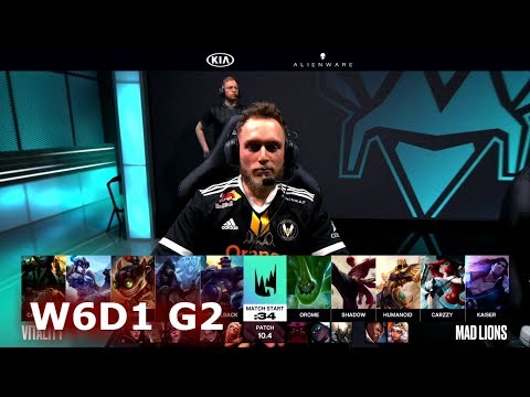 Vitality vs Mad Lions | Week 6 Day 1 S10 LEC Spring 2020 | VIT vs MAD W6D1
