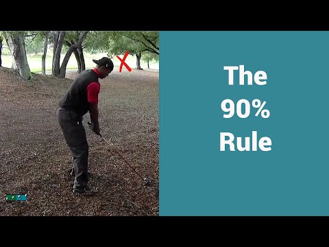 What to do after a bad shot. The 90% Rule.