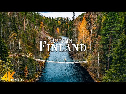 Autumn Finland 4K Ultra HD • Stunning Footage Finland, Scenic Relaxation Film with Calming Music.