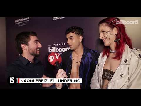 Naomi Preizler y Under MC en el warm up de los Latin Billboard Music Awards en Buenos Aires