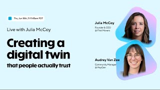 Live with Julia McCoy: Creating a digital twin that people actually trust