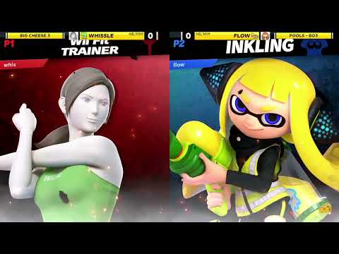 Big Cheese 3 SSBU: Whissle vs Flow (Wii Fit Trainer vs Inkling) - Pool Wave B