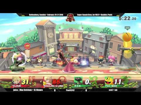 BEAST 6 - Max Ketchum + SL.Himura Vs CCST + XZX - Smash 4 Doubles Pool A242