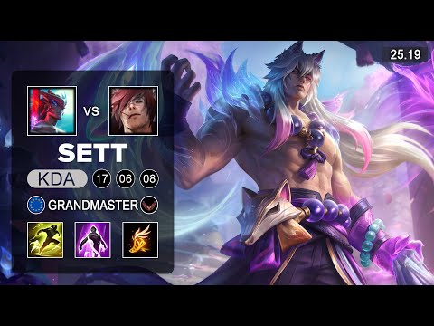 Sett vs Yone MId - EUW Grandmaster - Patch 25.19 Season 15