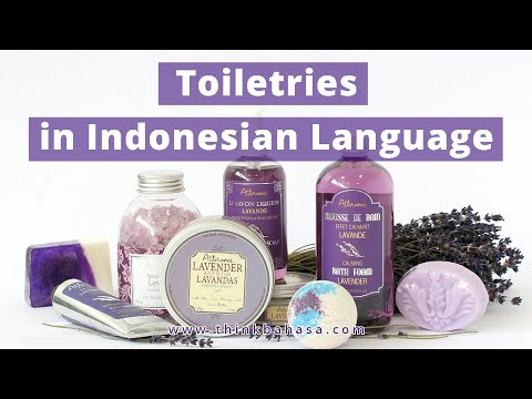 Learn Indonesian : Toiletries (Perlengkapan Mandi)