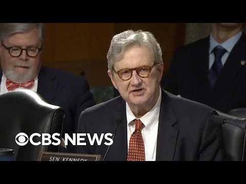Watch: Sen. Kennedy presses Caine and Hegseth on Ukraine, Strait of Hormuz
