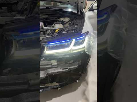 Laser light headlights upgrade. #bmw #g30