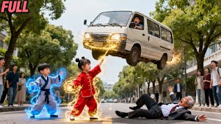Two Magical Kids Flip A Villain’S Car To Save An Old Man—He’S Their Grandpa And Rewards Them $1b!