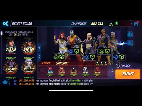 Uncanny X-Men vs Web Warriors 138k punch up