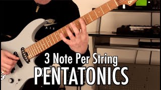 Video thumbnail for Three Note Per String Pentatonic Workout by Rick Graham