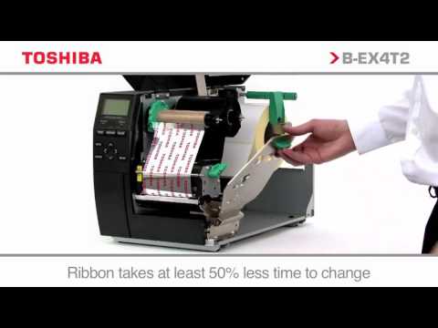 Toshiba B-EX4T2 Flat Head Industrial Label Printer.