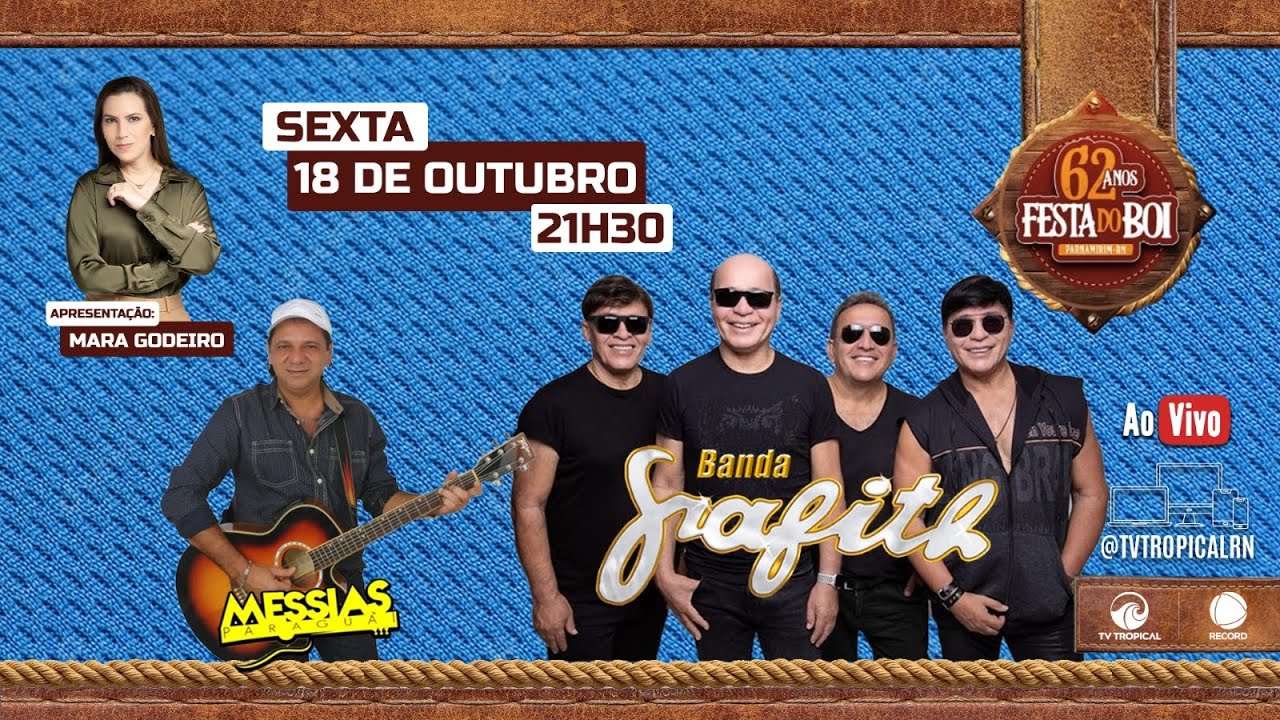 18/10/24 - Transmissão da 62ª Festa do Boi com Messias Paraguai e Grafith.