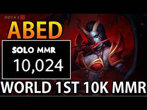 ABED 10024 MMR THE FIRST 10K MMR PLAYER IN THE WORLD! - Dota 2