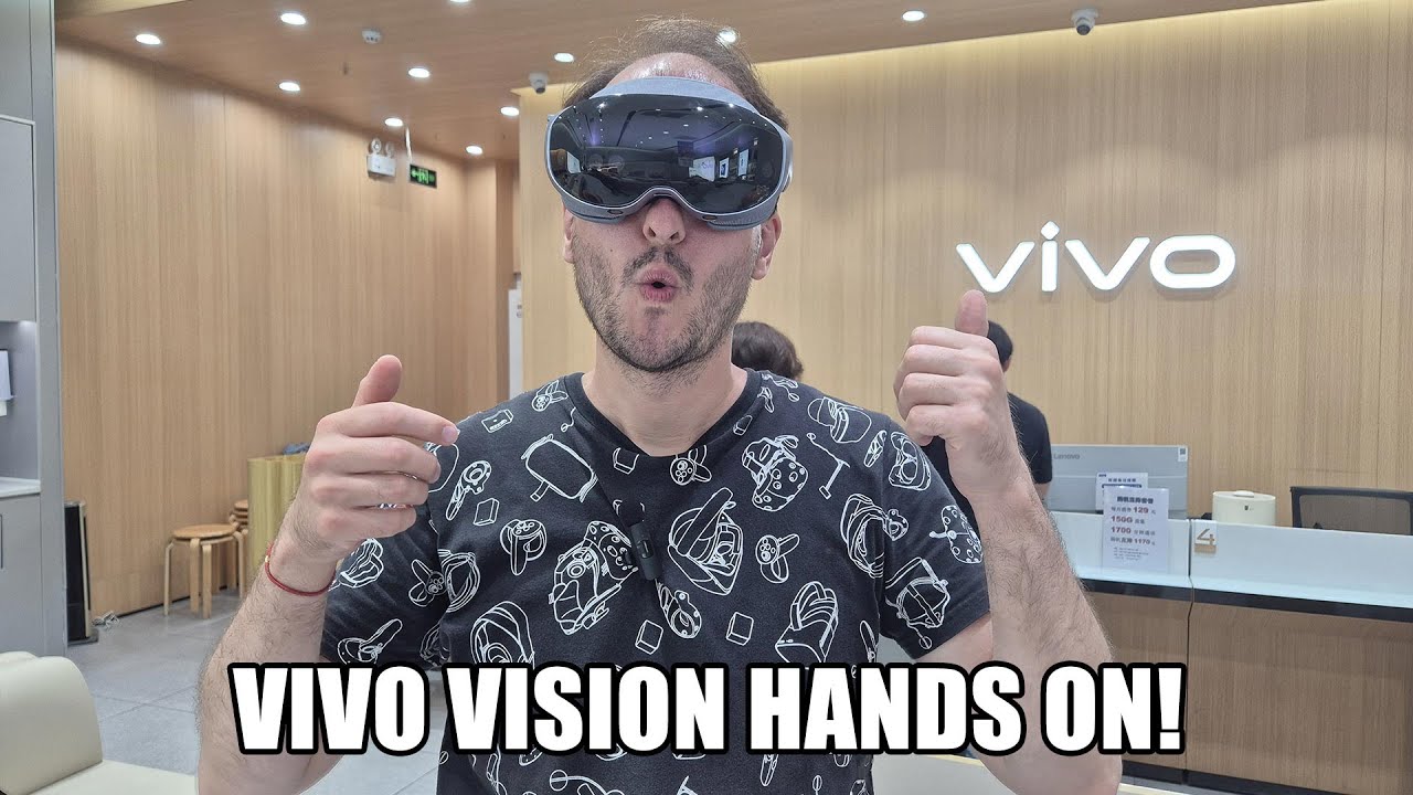 Vivo Vision mixed reality headset shown in a hands-on demonstration