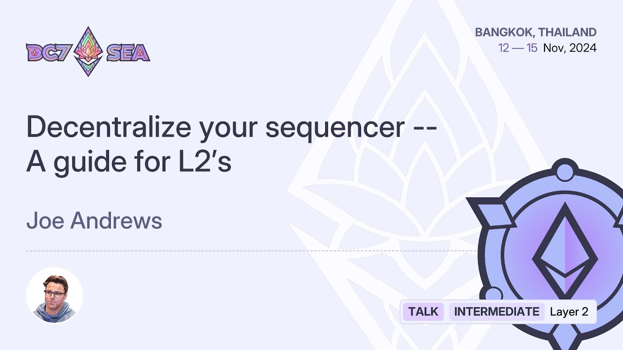 Decentralize your sequencer -- A guide for L2’s preview