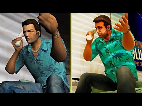 GTA The Trilogy Remastered Vs Original Graphics Comparison (GTA Vice City, GTA San Andreas, GTA 3)