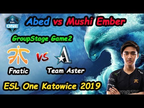 Fnatic Abed - [Morphling] vs Aster   Mushi NewTeam ESL One Katowice 2019 | Dota 2 Game2