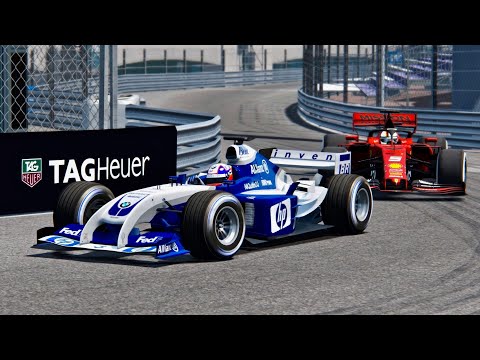 Ferrari F1 2019 vs Williams F1 2004 - Monaco