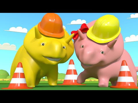 Lerne mit Dino - Lerne Sicherheitsregeln für den öffentlichen Raum bei einem Sicherheitsspiel