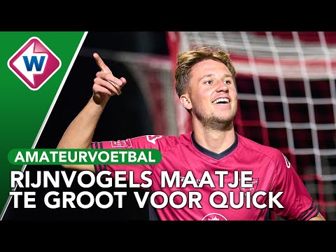 Koppenol en Mpongo maken de doelpunten voor FC Rijnvogels tegen Quick