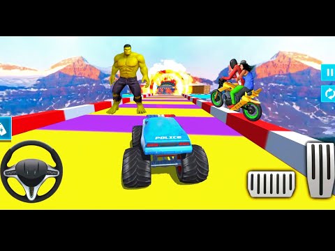 Impossible Tracks Police Car Driving Games - Android Gameplay | Game For kids | Car Simulator Games