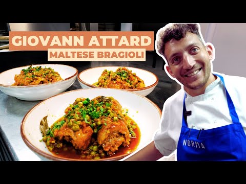 Maltese Bragioli with Chef Giovann Attard