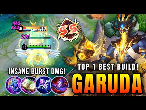 UNSTOPPABLE!! Garuda's Mid Lane Monster Insane Burst DMG - Top 1 Best Build in Honor of Kings