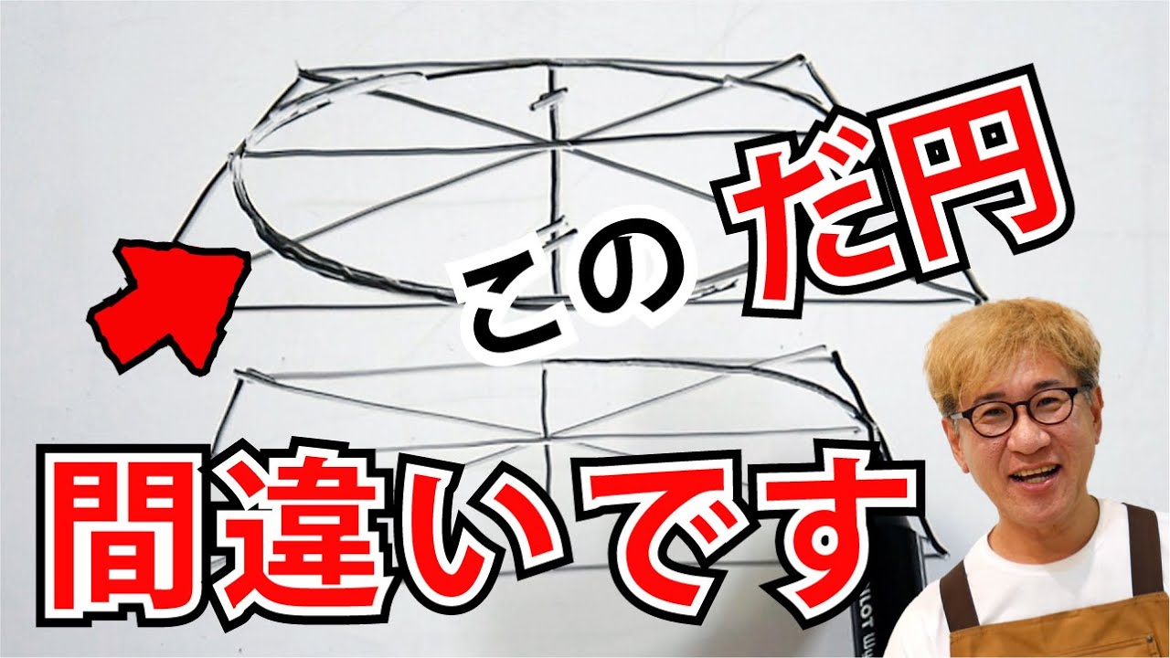 【解説】だ円の描き方と考え方 [絵画教室の動画レッスン]