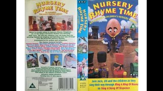 Nursery Rhyme Time (1995 UK VHS)